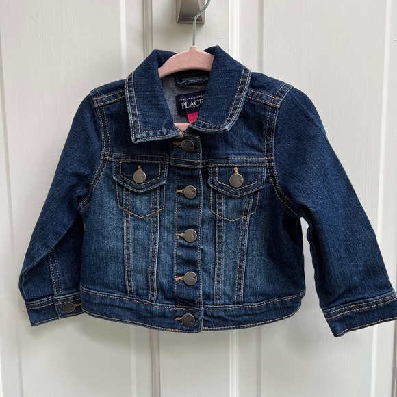 The Children’s Place 12-18M Denim Gender Neutral Jean Jacket - Picture 1 of 4